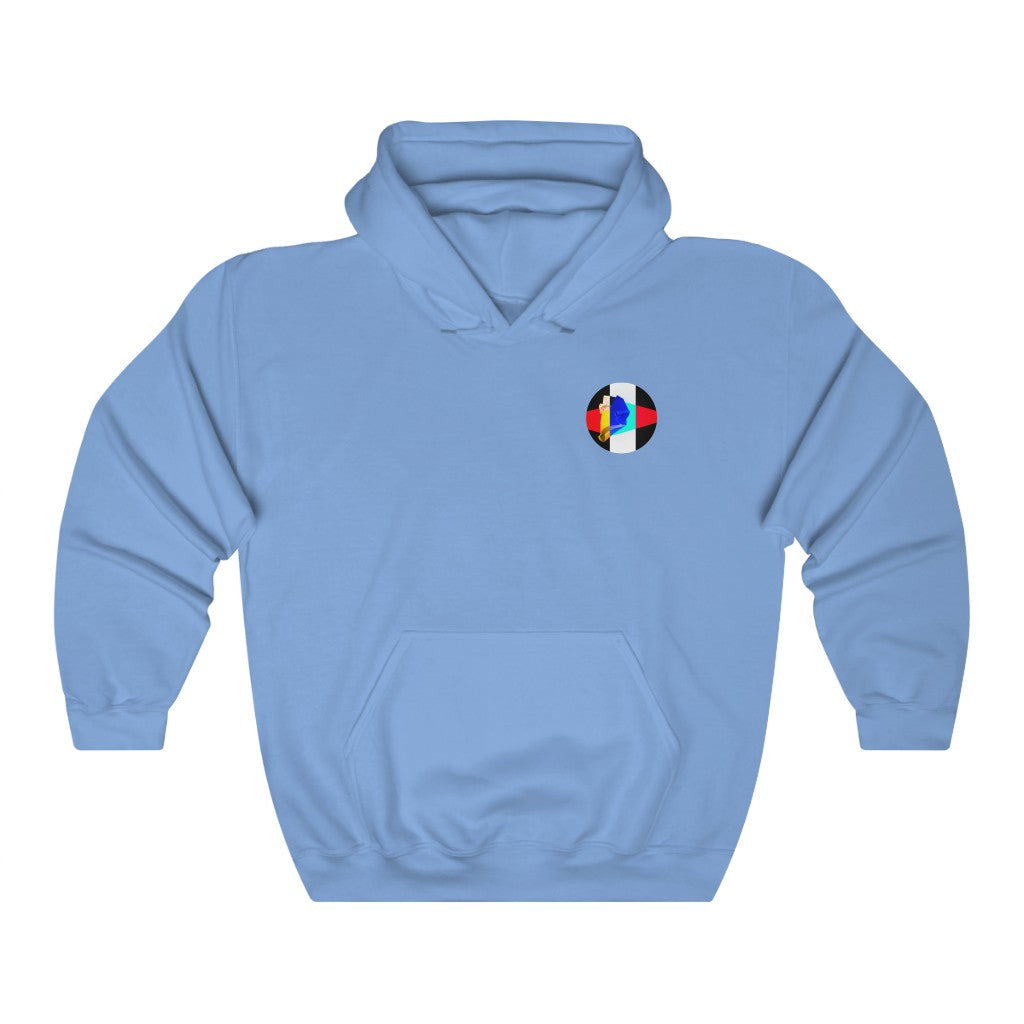 Flower Hoodie (Baby-Blue) – 50/50 Designs